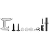 KitchenAid - KitchenAid KSMMGA Metal Food Grinder Attachment - Silver